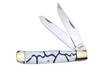 4.25" Jigsaw Mother Of Pearl Trapper