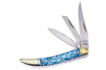 3" Blue Crush Abalone 3-Blade Toothpick