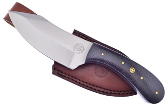 9" Black Micarta Satin Stainless Steel Full Tang