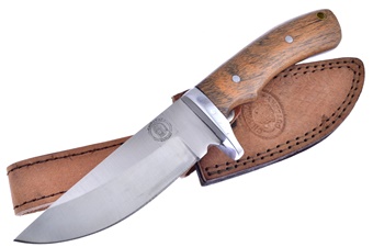 8.75" Walnut Wood Hunter w/Sheath