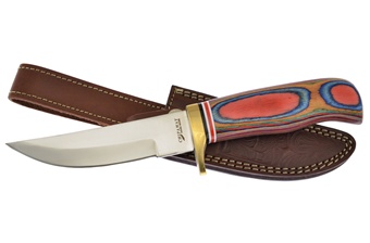 10.5" Frstwood Bowie w/Leather Sheath