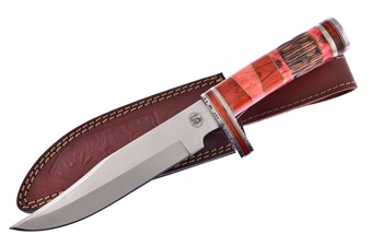 Bowie Red Pickbone w/Sheath 12"