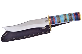 12" Bowie Blue Bone w/Sheath