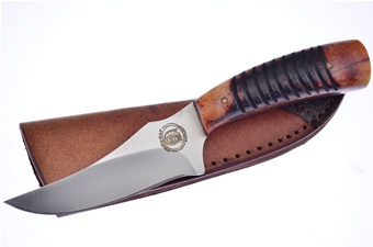 7" Second Cut Torch Bone Bowie w/Sheath