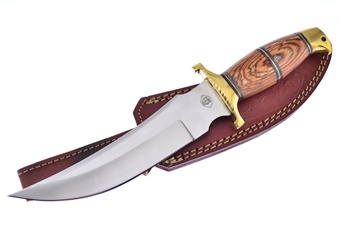 12" Wood Bowie w/Sheath