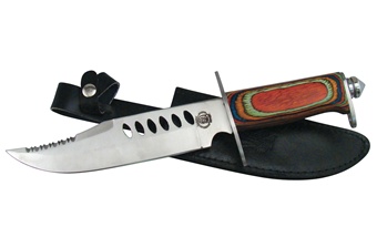 13" Frostwood Crocodile Bowie w/Sheath