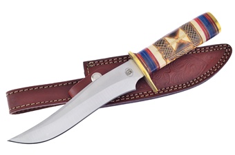 12" Brown Bone Leather Sheath