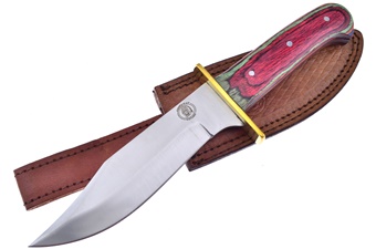 10.5" Frostwood Hunter w/Leather Sheath