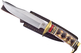 12" Torch Bone w/ Leather Sheath