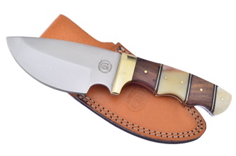9.25" Walnut/Smoothbone Stainless Steel Full Tang Skinner
