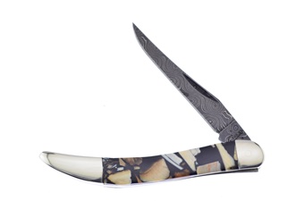 3" Michael Prater Case Mammoth Chunk Damascus Toothpick