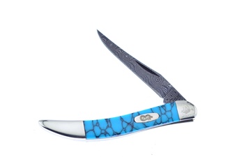3" Case Michael Prater Turquoise Damascus Toothpick