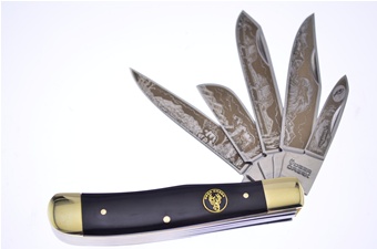 4.25" Buffalo Horn 5-Blade Trapper