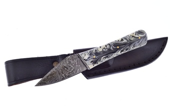 7.5" Damascus Wedge Marbel