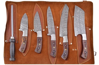 Mosaic Damascus Chef Set (6pc)