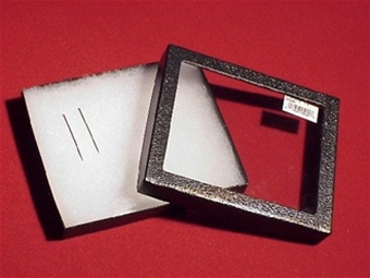 Black. Hardboard Display 6"X 5"