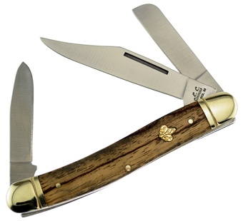 4.625" Zebra Wood Large Stockman