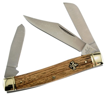 E.C. Simmons Stockman Zebra Wood 3 7/8"