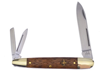 4" E.C. Simmons Zebra Wood Whittler