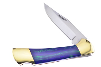 M.Prater Obsidian Lockback