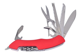 4" Closed Red Aluminum Multi Tool