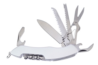 4"Closed Silver Aluminum Multi Tool
