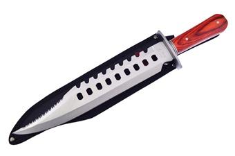 17" Wood Bowie w/Sheath