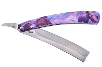 5.5" Bear Print Abs Razor