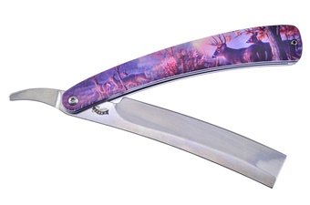 5.5" Deer Print Abs Razor