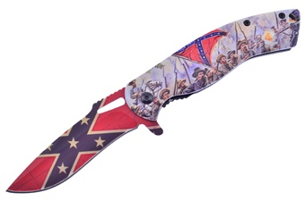 4.5" Confederate Flag Aluminum Snapshot