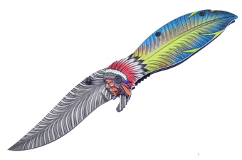 4.5" Yellow Aluminum Feather Snapshot