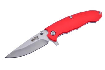 4" Red Aluminum Matte Finish Blade Tactical