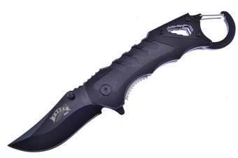 5" Black/Grey G10 Matte Stainless Steel Assisted Tactical