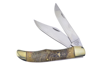 5.25" German Bull Rams Horn D2 Folding Hunter