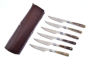 Prototype Hen + Rooster International Stag Steak Knife Set