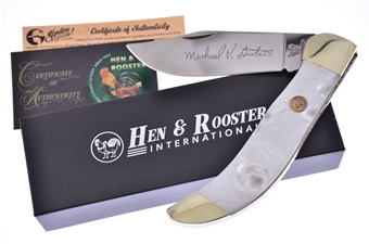 Michael Prater H&R White Pearl Clasp