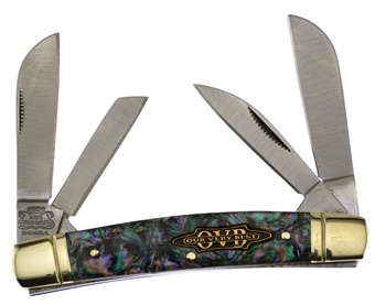 3.5" Faux Abalone Composite Congress