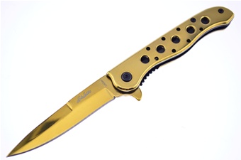 4" Gold Titanium Italian Stiletto