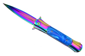 5" Blue Bayou Stiletto w/Titanium Bolsters