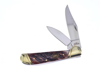 3.25" Brown Molasses Jigged Bone Copperhead