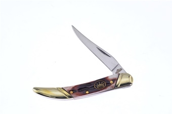 3" Brown Molasses Jigged Bone Toothpick