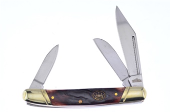 4" Brown Molasses Jigged Bone Wrangler