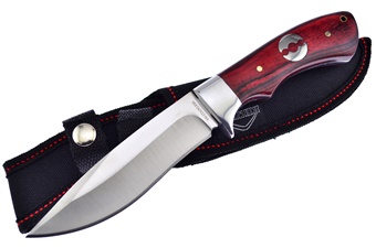 9" Wood Hunter w/Sheath