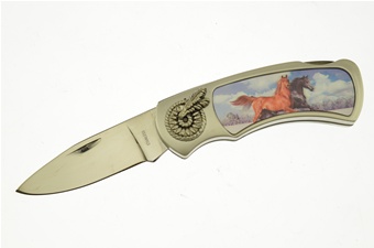 Horse Composite Lockback