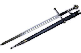 57.75"Sword Stainless Steel Blade Metal Scabard