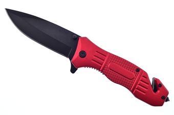 4 5/8" Red Metal Tactical