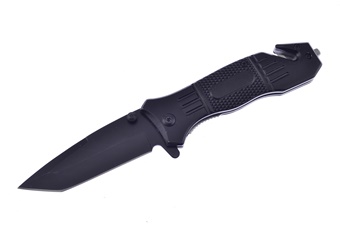 4 5/8" Tiger Black Tanto Tact