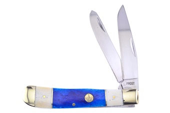 4.25" Masonic Blue/White Smoothbone Trapper