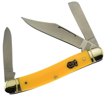 4.625" Yellow Composite Large Stockman