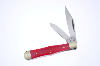 3" Dark Red Smoothbone Coke Bottle